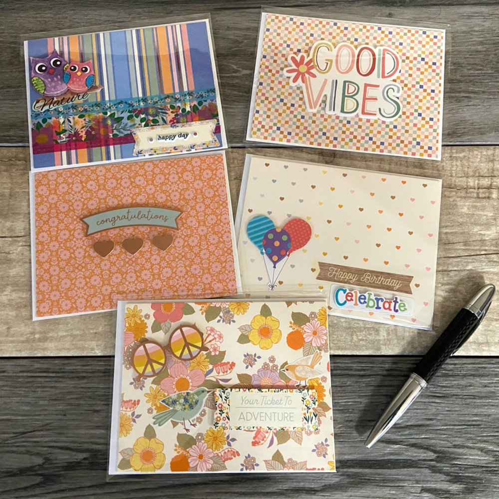 Set Of 5 Blank All Occasion Cards